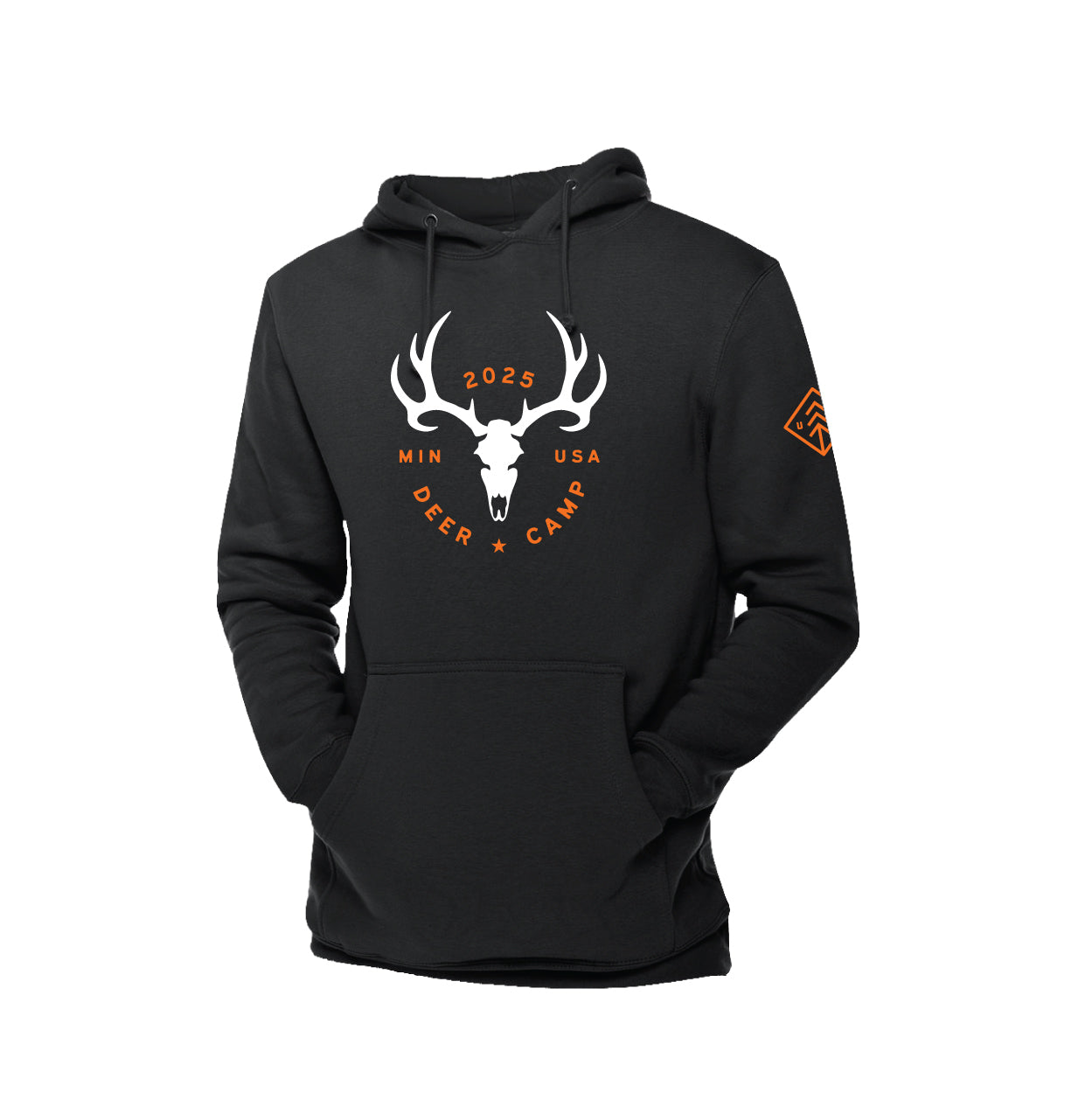 Deer Camp MN 2025 Black Hoodie
