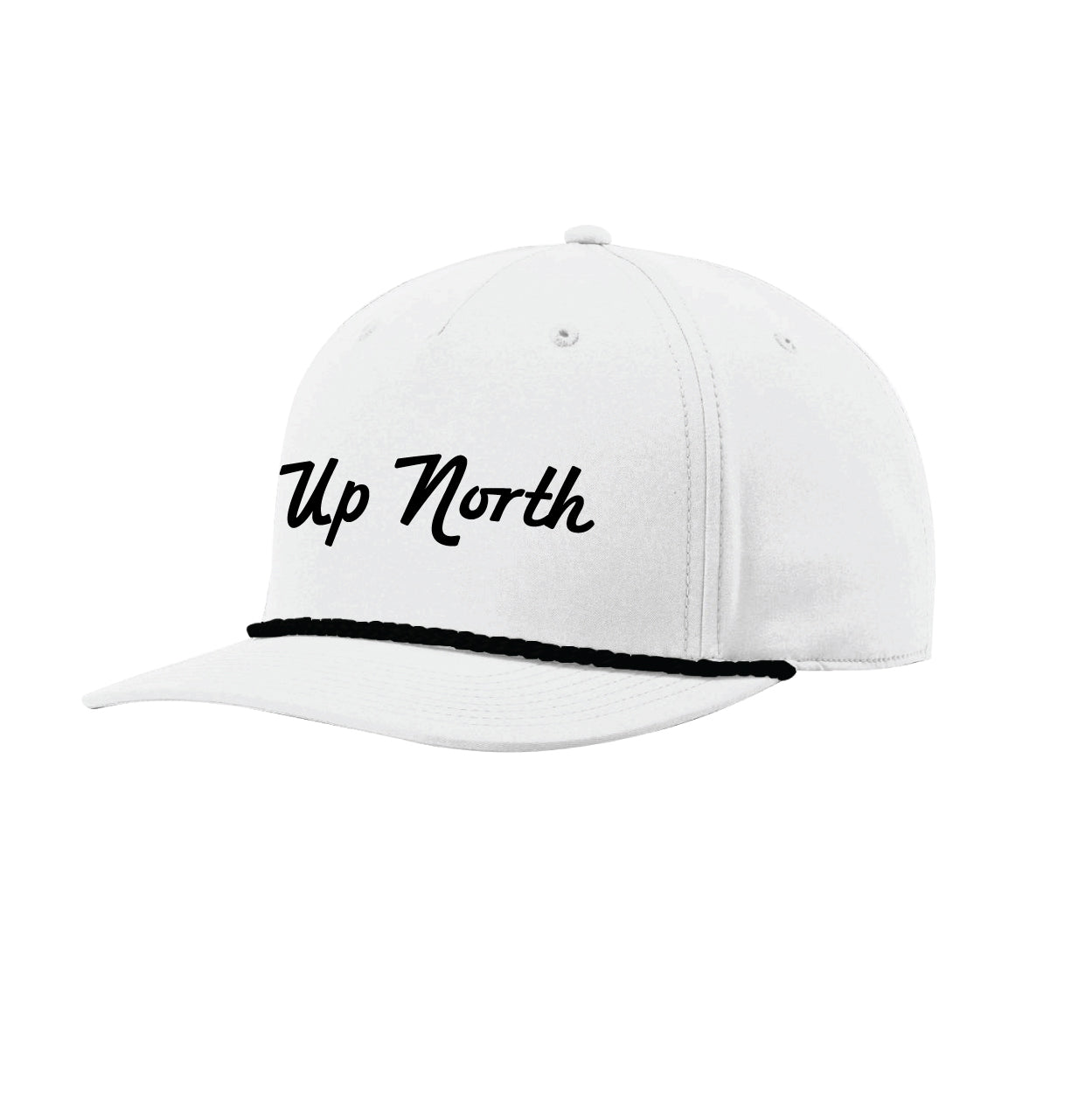 White Up North Script Snapback