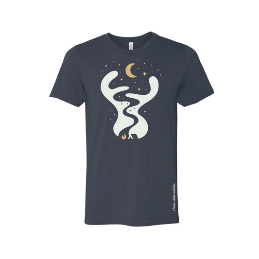Navy White Rabbits Tee