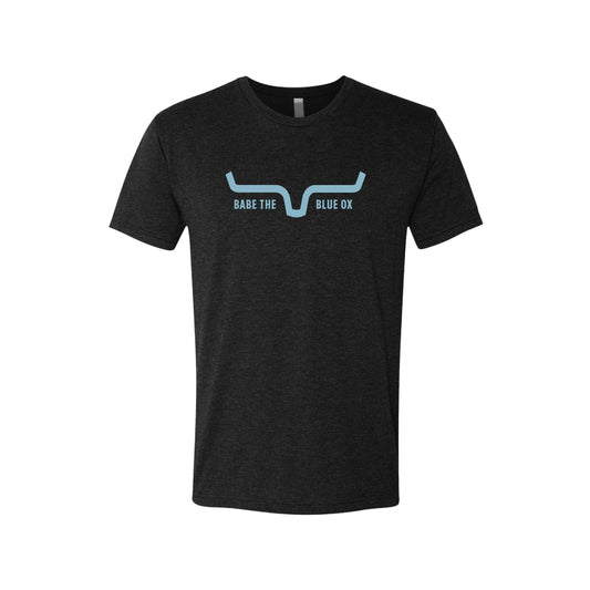 Longhorn Babe the Blue Ox Black Tee
