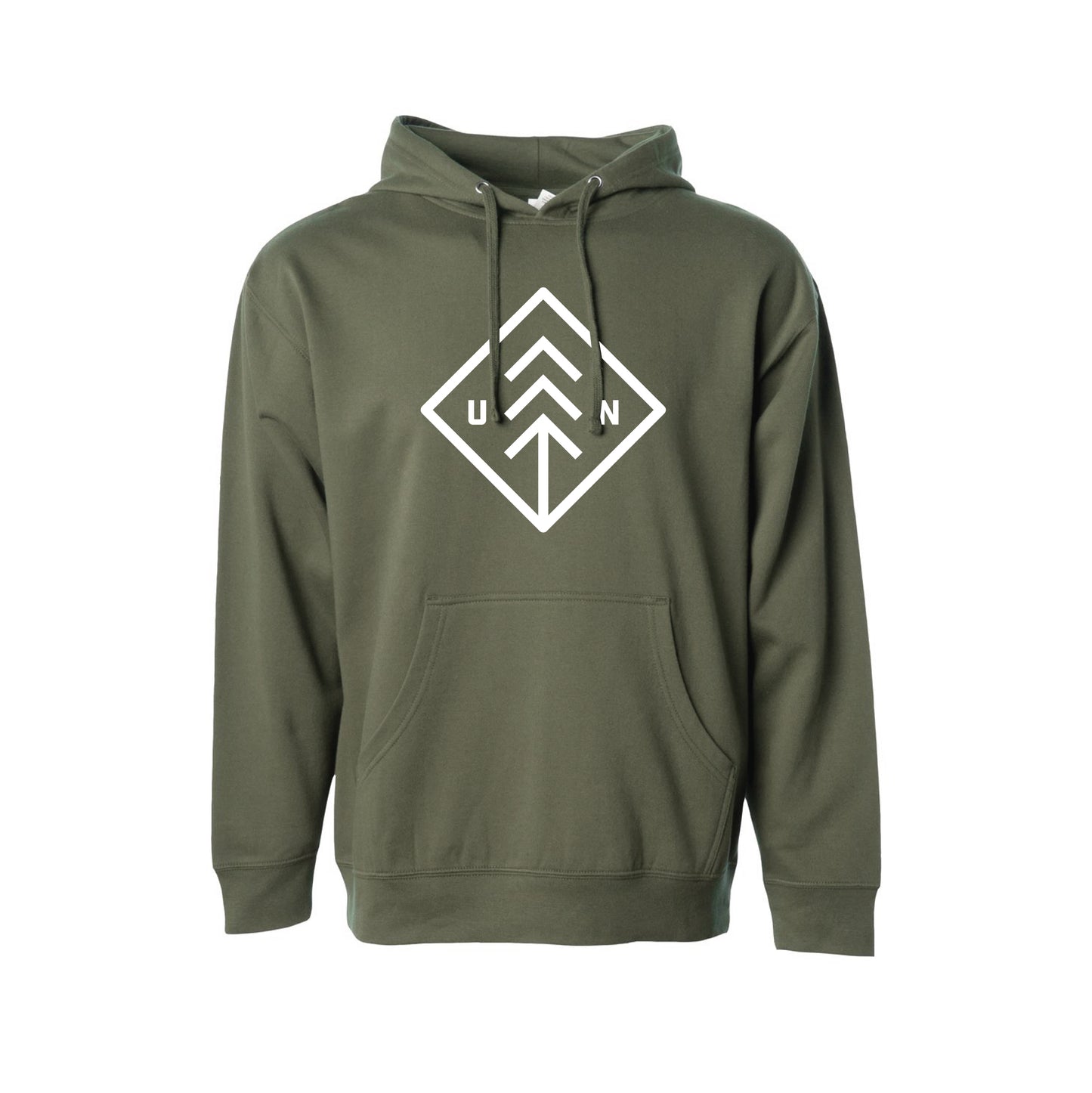 Military Green Big Diamond Hoodie