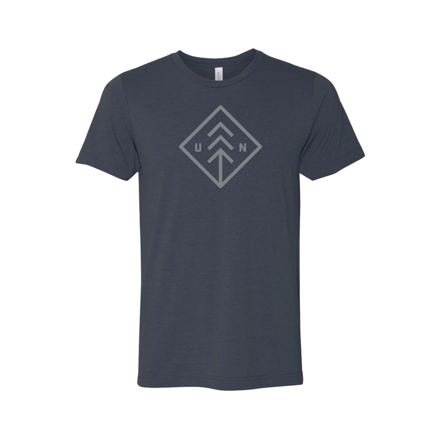 Grey/Navy Big Diamond Logo Tee