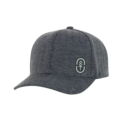 Charcoal Herringbone Flexfit Hat