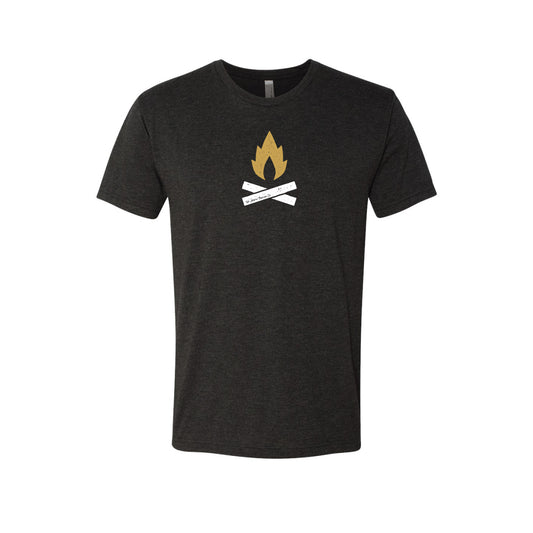 Heathered Black/Gold Campfire Tee