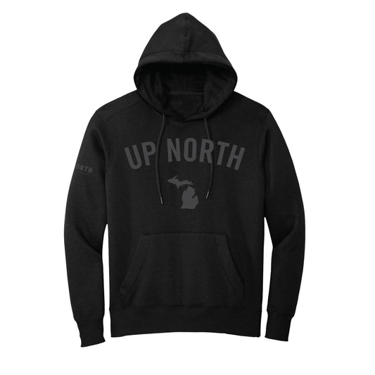 Blackout Up North MI Felt Hoodie