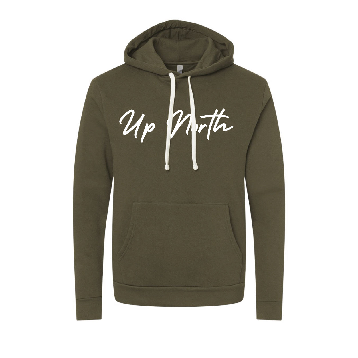 Military Green Manitowish Script Hoodie
