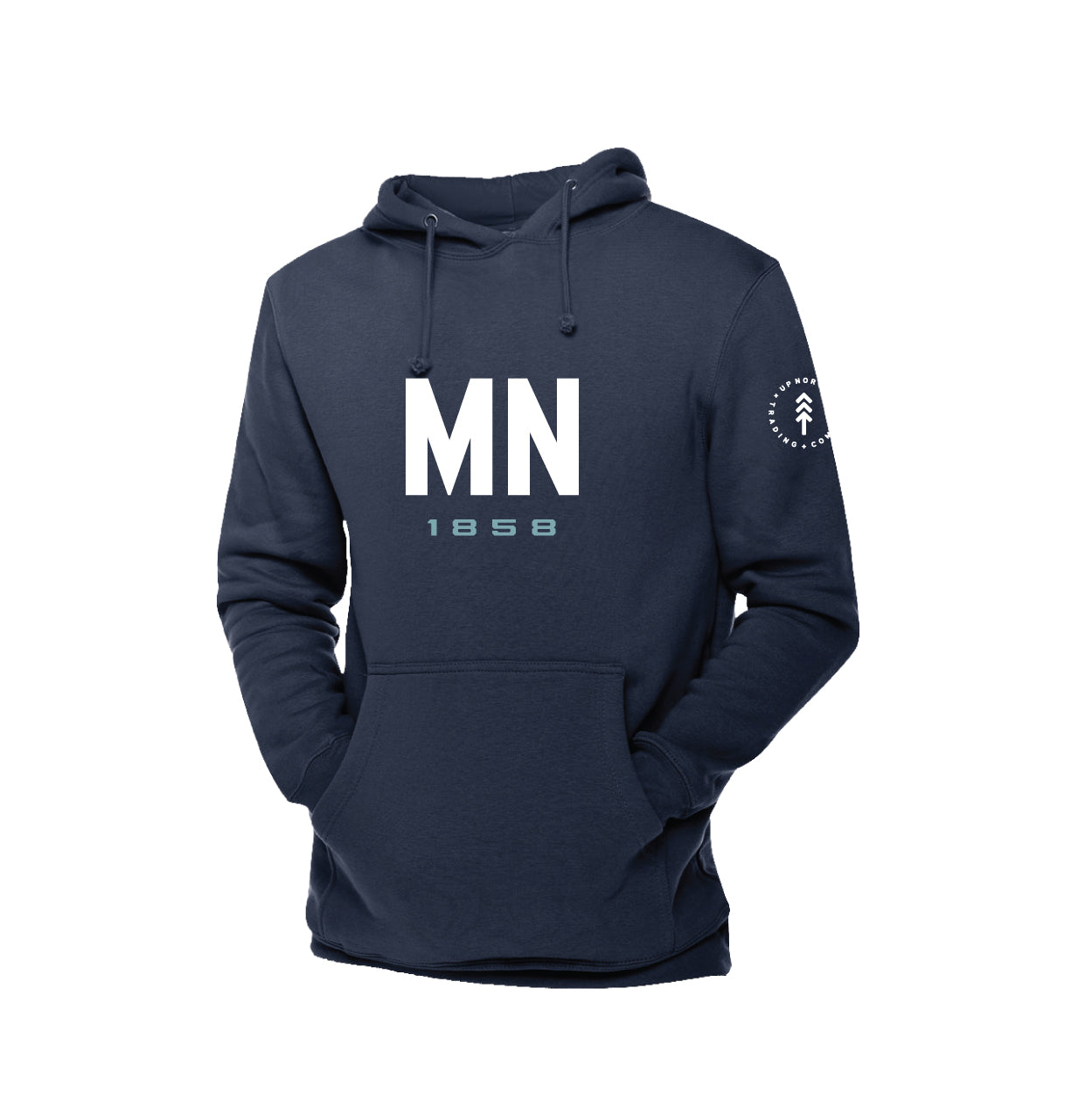 Navy Big MN Twill Hoodie