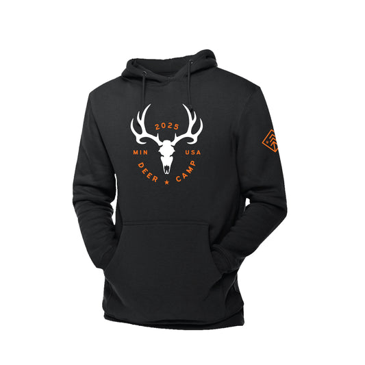 Deer Camp MN 2025 Black Hoodie