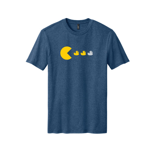 Deep Blue Pacman Grey Duck Tee