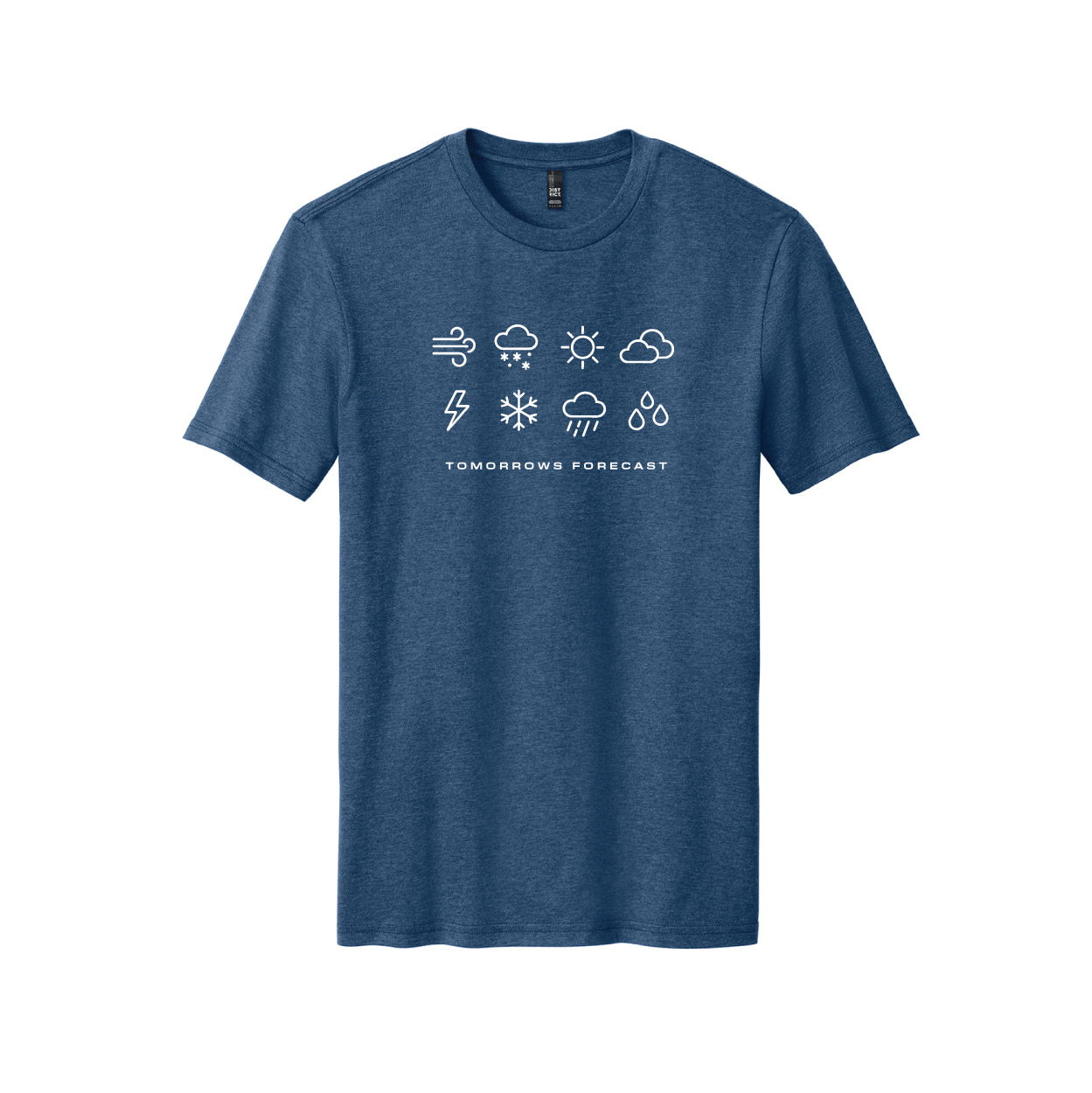 Deep Blue Tomorrows Forecast Tee