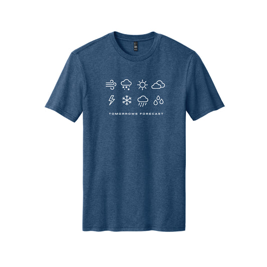Deep Blue Tomorrows Forecast Tee