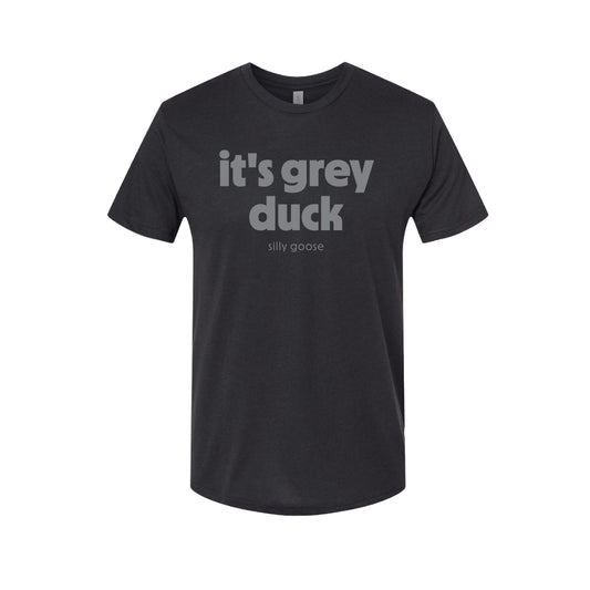 Vintage Black Grey Duck Big Text Tee